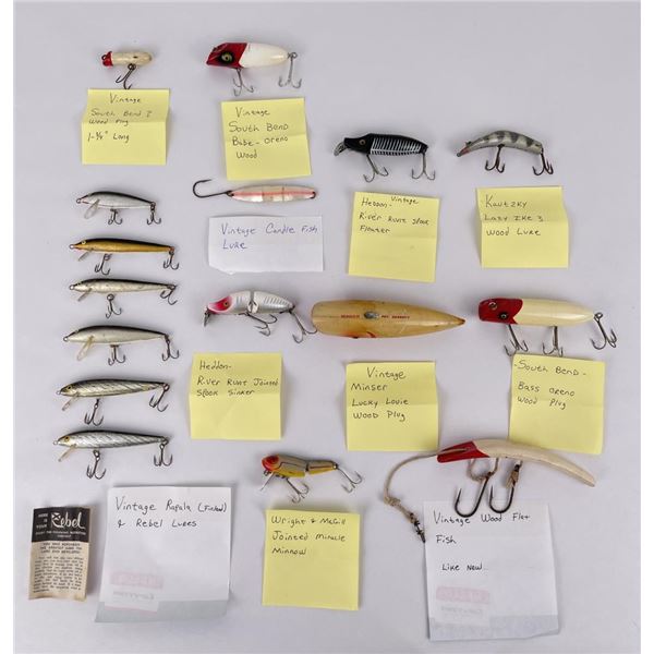 Collection of Vintage Fishing Lures