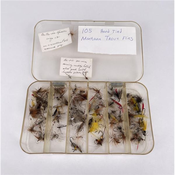Collection of 105 Montana Trout Fishing Flies
