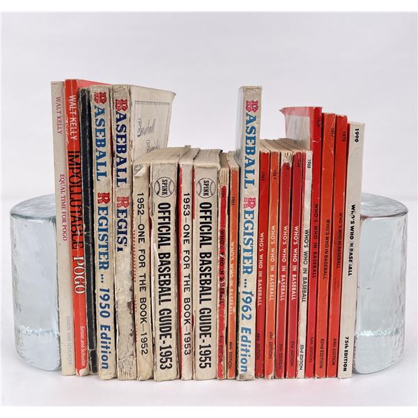 Collection of 1950s-1990s Baseball Books