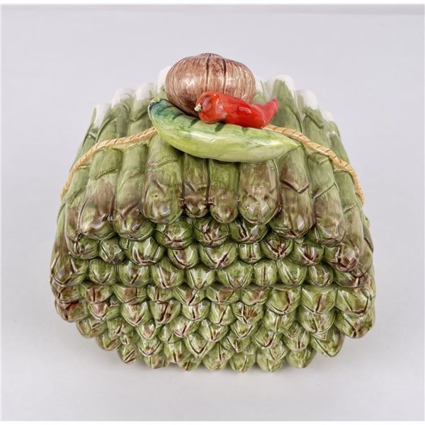 Japanese Asparagus Covered Jar