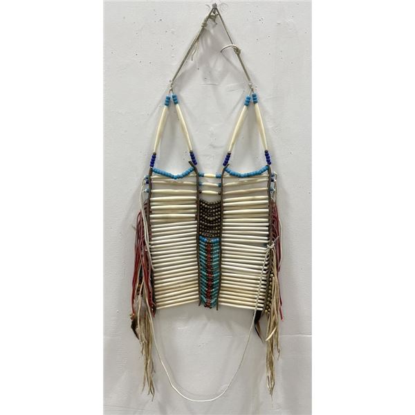 Plains Indian Bone Hair Pipe Breastplate
