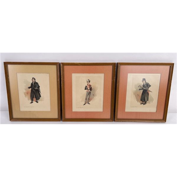 Charles Dickens Joseph Clayton Clark Lithographs