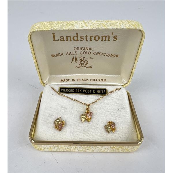 Landstrom's Black Hills Gold Jewelry set