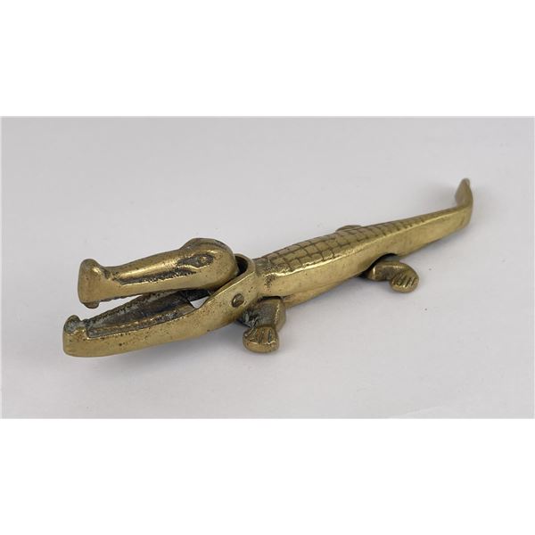 Bronze Alligator Nutcracker