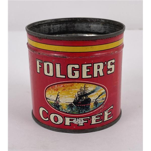 Folgers Coffee Tin Can
