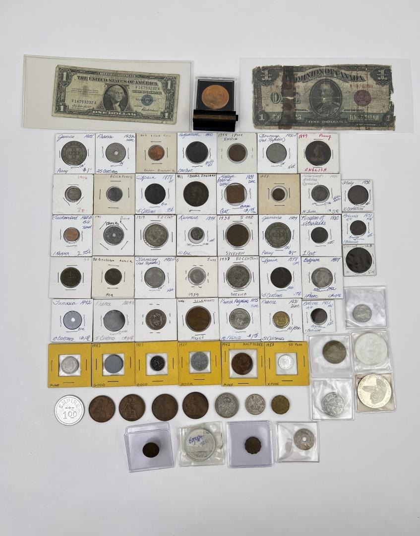 Collection of Foreign Coins and Tokens