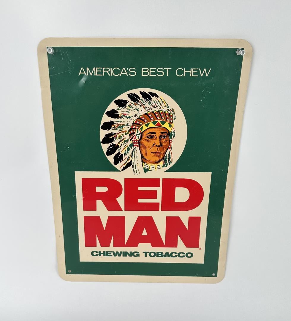 Red Man Chewing Tobacco Sign