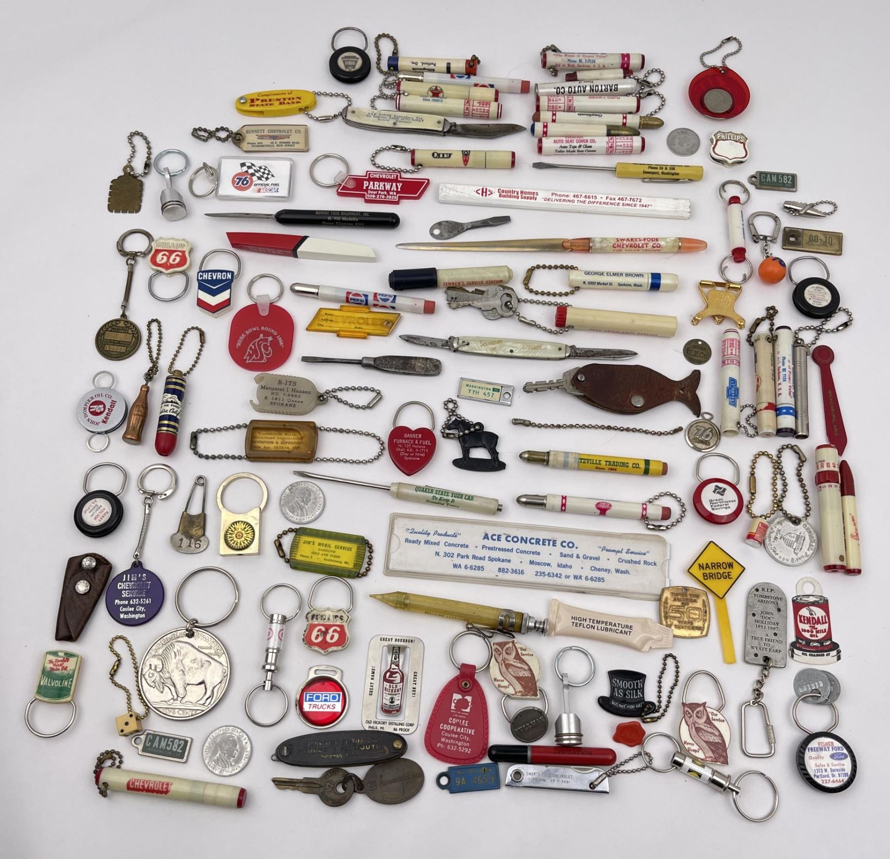 Collection of Automotive Advertising Keychains
