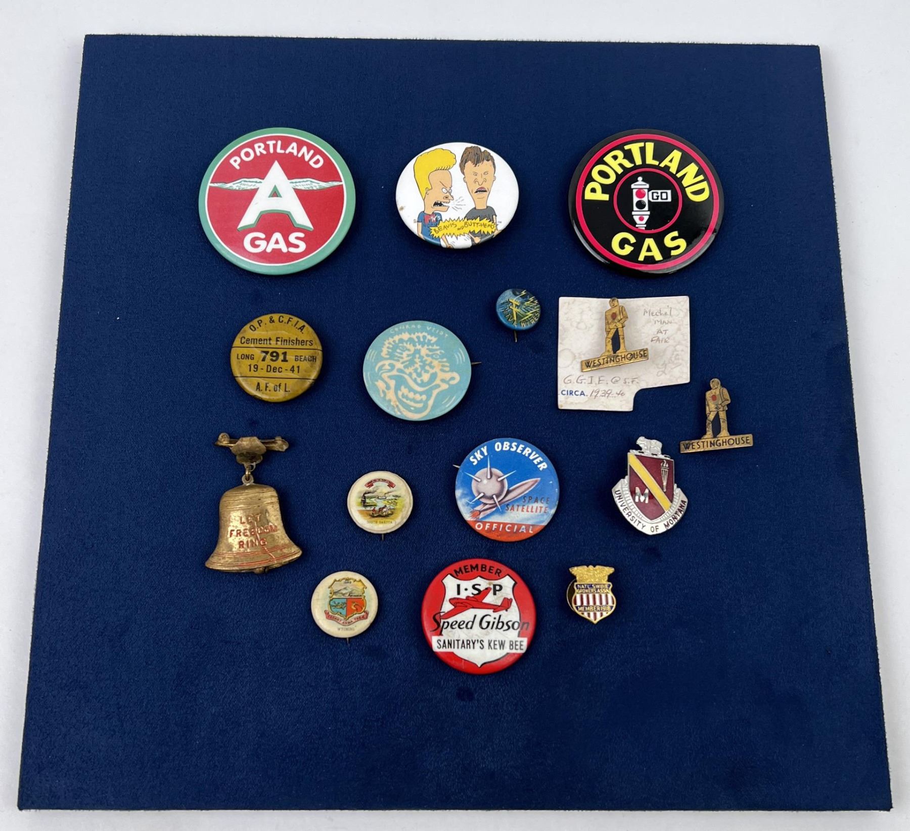 Collection of Vintage Pin Back Buttons