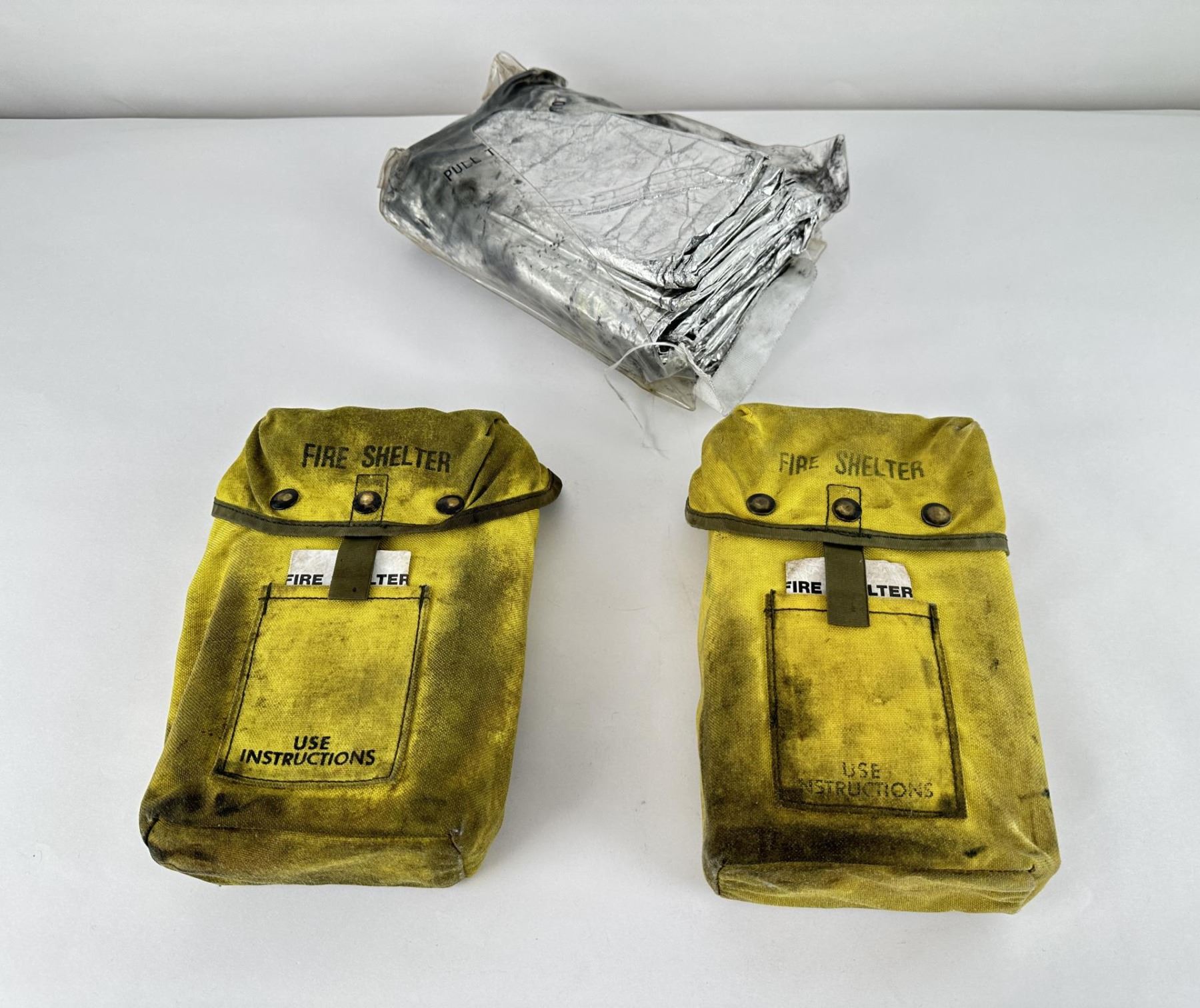 Group of USFS Forest Service Fire Shelters