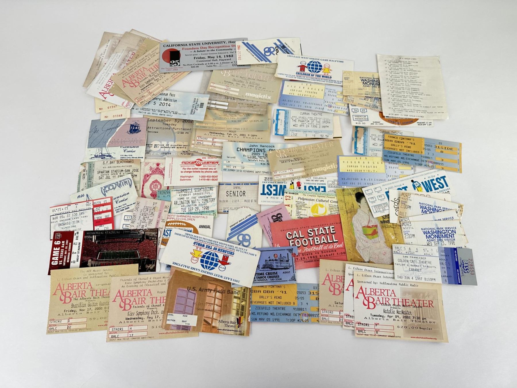 Collection of Vintage Ticket Stubs