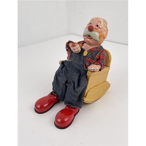 Tin Toy Smoking Granpa