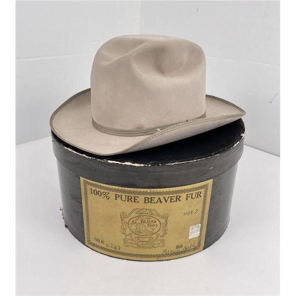 Antique Montana Beaver Cowboy Hat