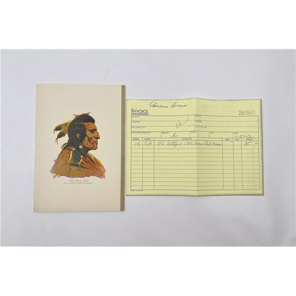 Olaf Seltzer 1938 Lions Club Menu