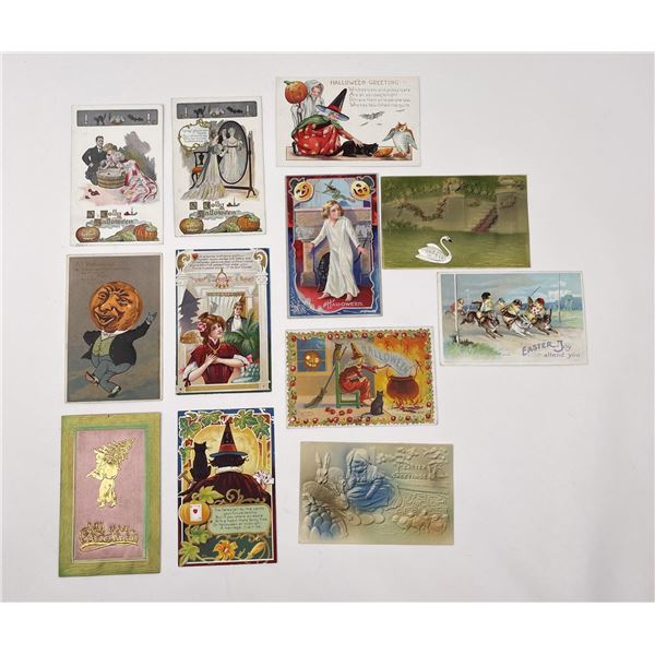 Collection of Antique Halloween Postcards
