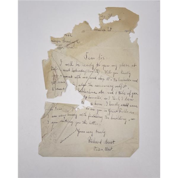 American Brewing Company Letter