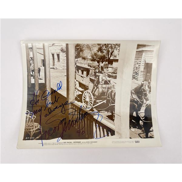George Montgomery Autographed Lobby Card