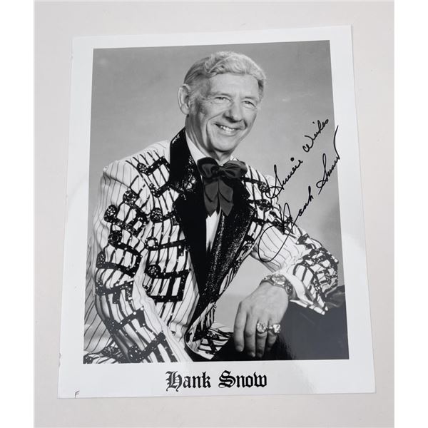 Hank Snow Autographed Photo