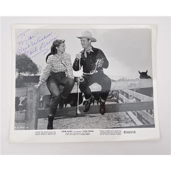 Gail Davis Autographed Lobby Card Photo