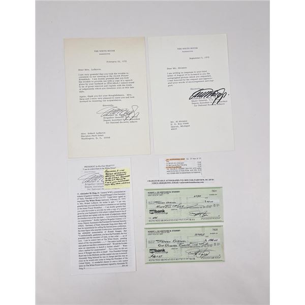 Alexander Haig Secretary of State Signed Letters