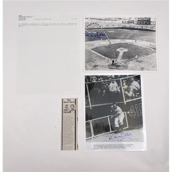 Al Gionfriddo Baseball Autographed Photos