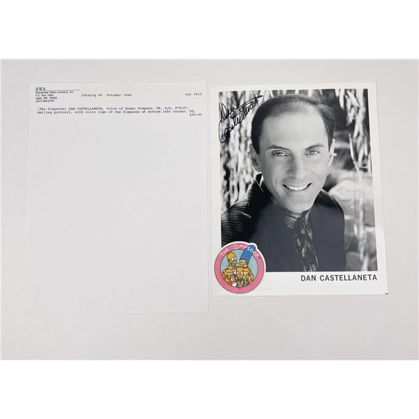 Dan Castellaneta The Simpsons Autographed Photo