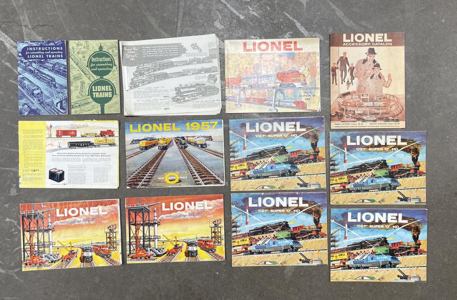 Collection of Lionel Train Catalogs