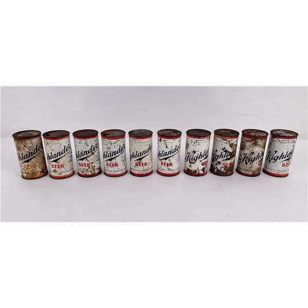 Highlander Missoula Montana Beer Cans