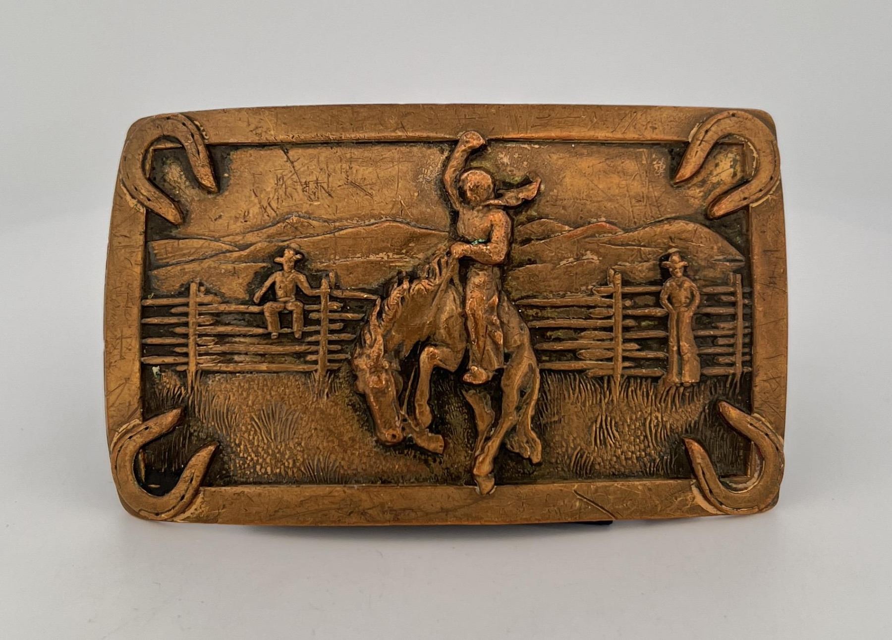 Vintage Cowboy Rodeo Belt Buckle