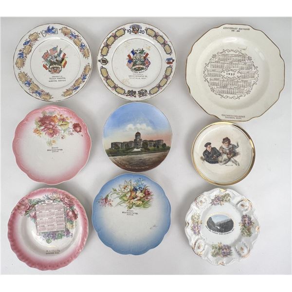 Collection of Antique Montana Plates