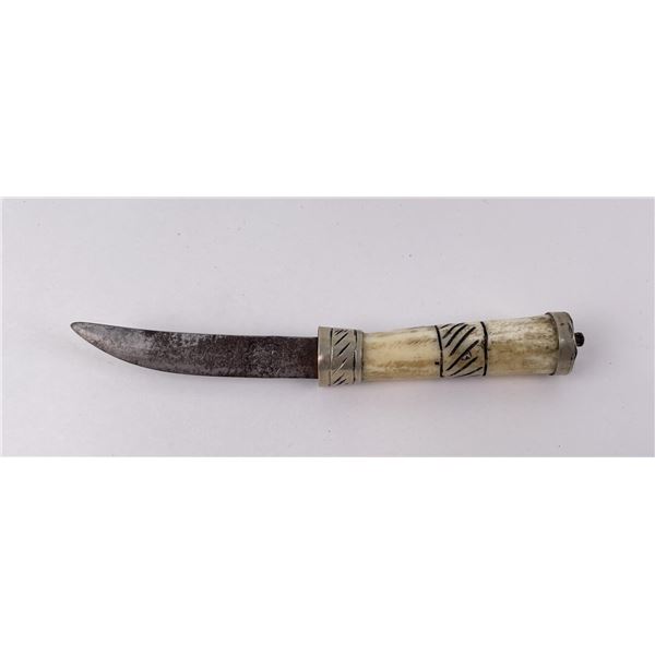 Antique Burmese Bone Handle Knife