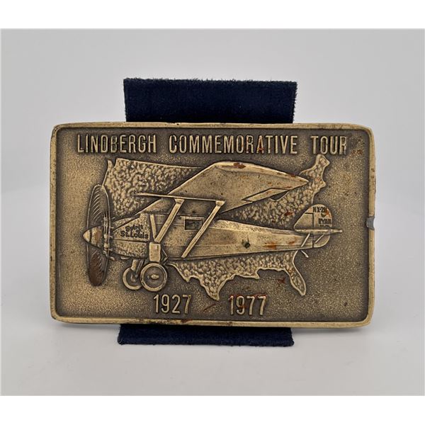 Lindbergh Commemorative Tour Belt Buckle