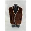 Image 1 : Vintage Suede Leather Shearling Vest