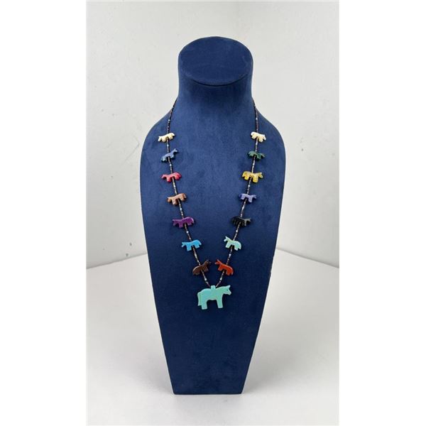 Zuni Heishi Fetish Necklace