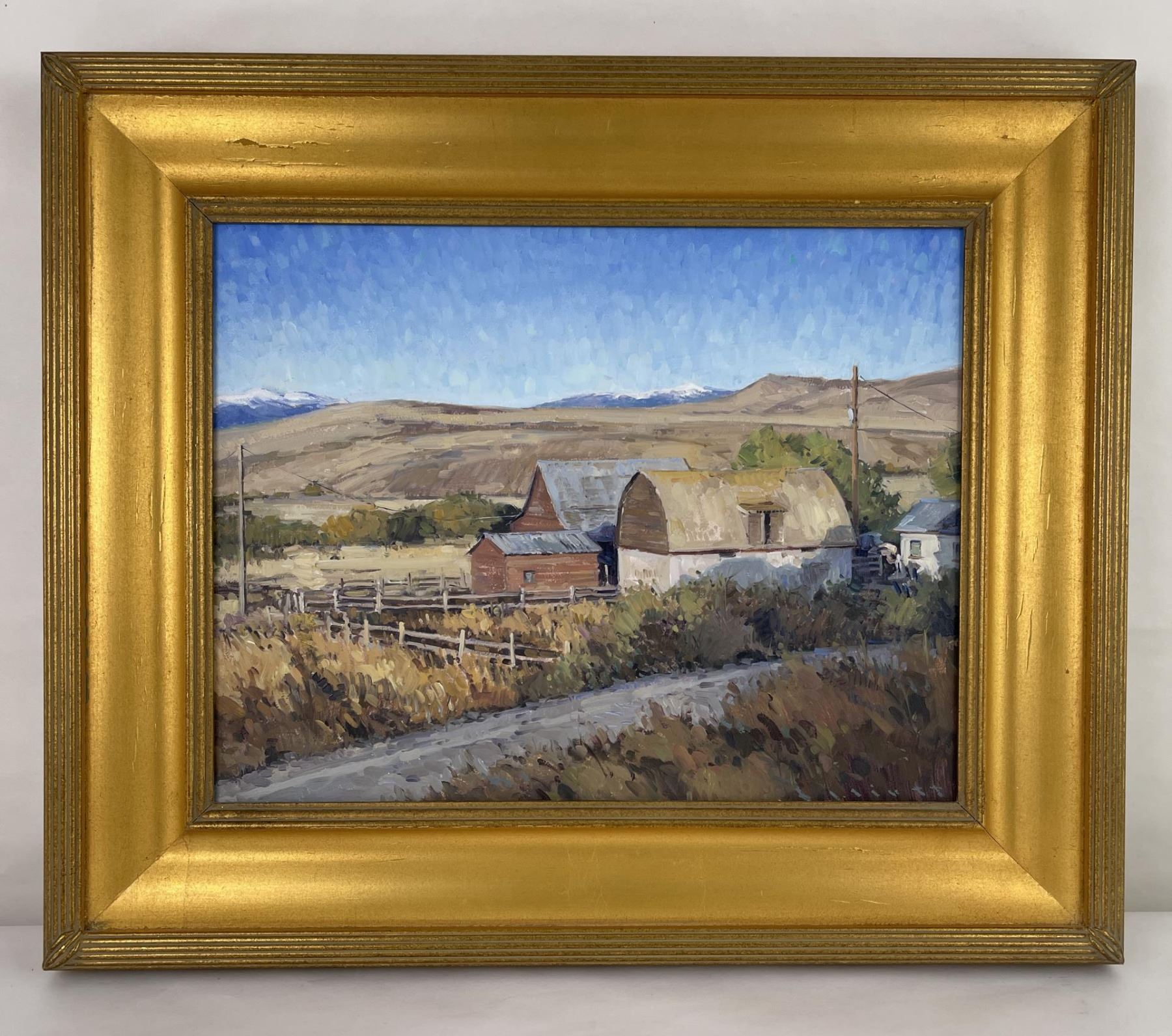 Josh Elliott Ranch Near Luther Montana Painting