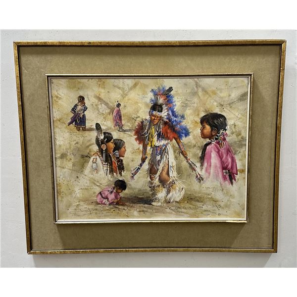 Joseph Bohler Chin-Qua-Pin Days Indian Painting