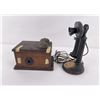 Image 1 : Antique Candlestick Phone and Ringer Box