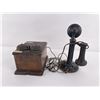Image 6 : Antique Candlestick Phone and Ringer Box