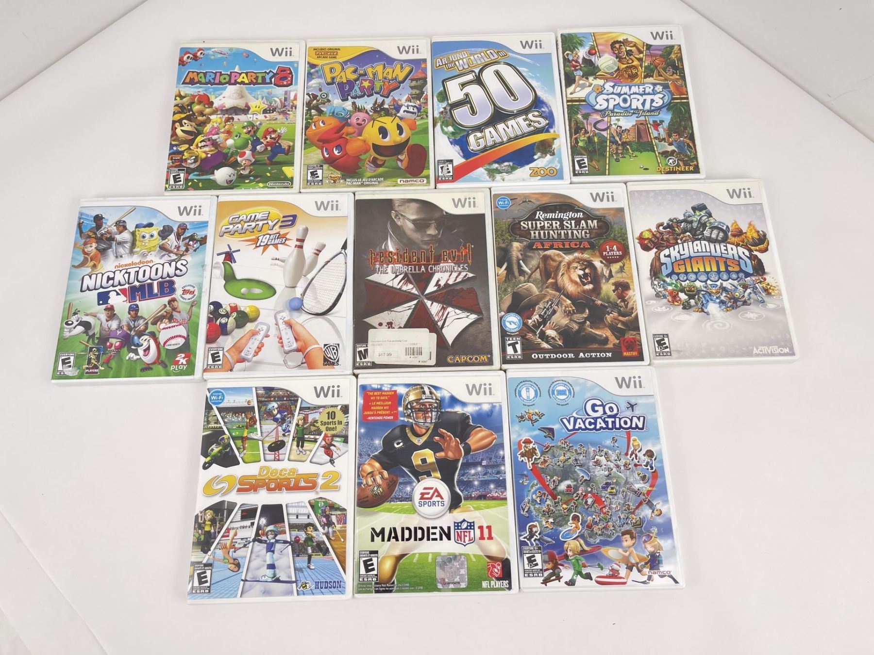 Collection of Nintendo Wii Games