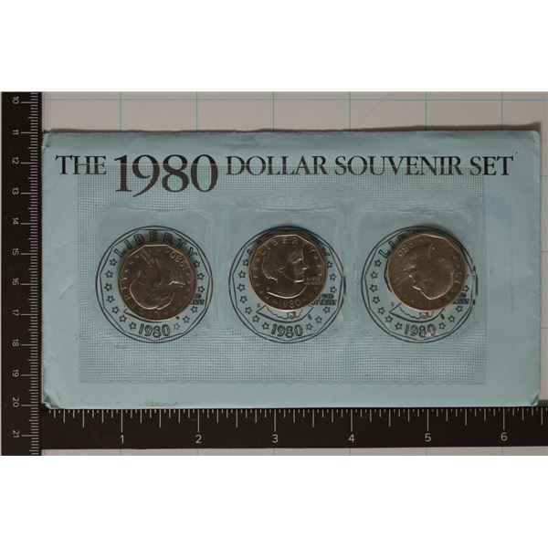 1980-P/D/S SBA DOLLAR SOUVENIR SET