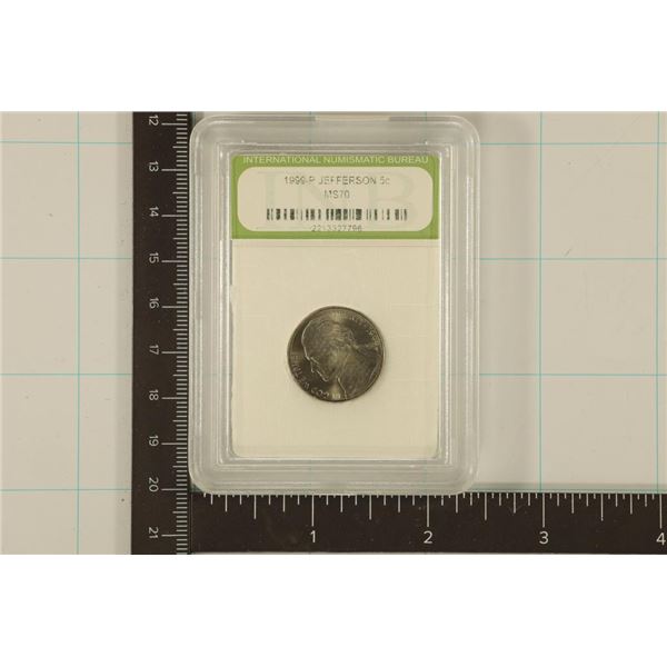 SLABBED 1999-P JEFFERSON NICKEL MS70