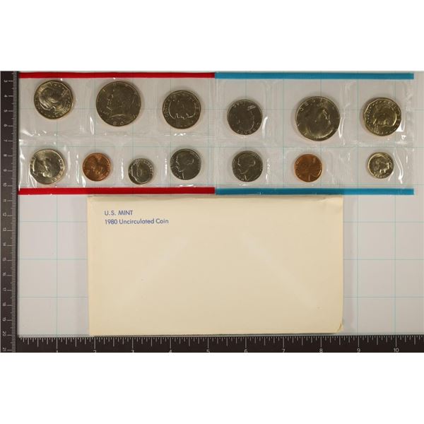 1980 US MINT SET (UNC) P/D/S (WITH ENVELOPE)