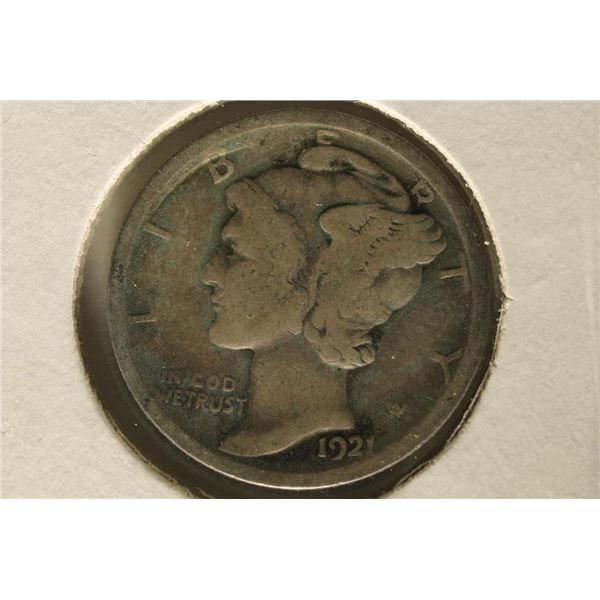 1921 MERCURY DIME (KEY DATE) RETAIL $55 WATCH FOR