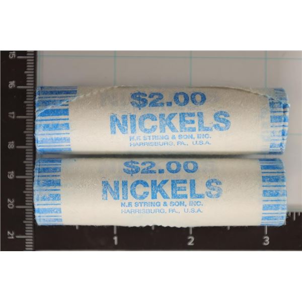 2 SOLID DATE ROLLS OF 2003-P JEFFERSON NICKELS