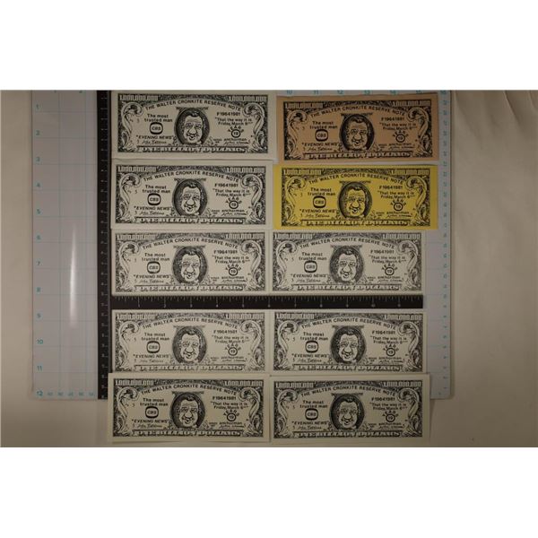 10-1981 "WALTER CRONKITE" ADVERTISING ONE BILLION