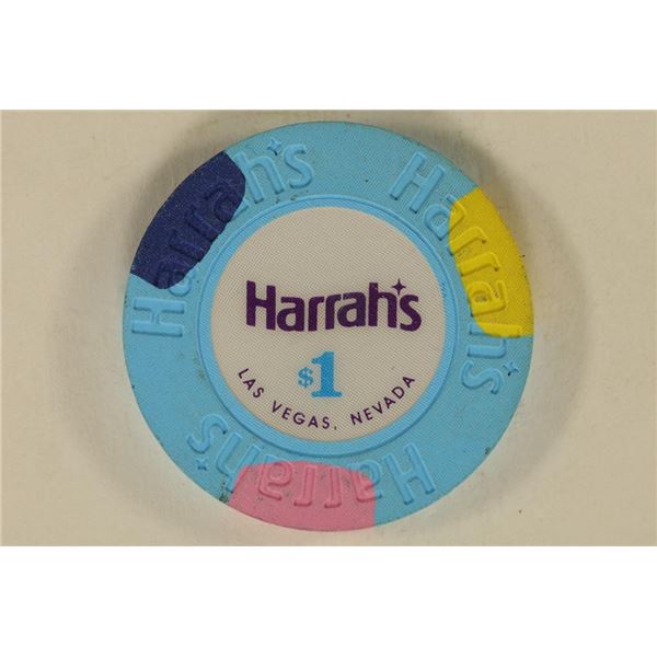 $1 HARRAH'S CASINO CHIP LAS VEGAS, NEVADA