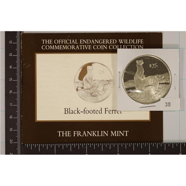 1993 BRITISH VIRGIN ISLANDS $25 STERLING SILVER