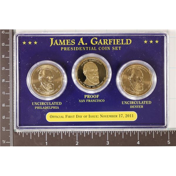 2011-P/D/S 3 COIN PRESIDENTIAL DOLLAR SET 1ST DAY