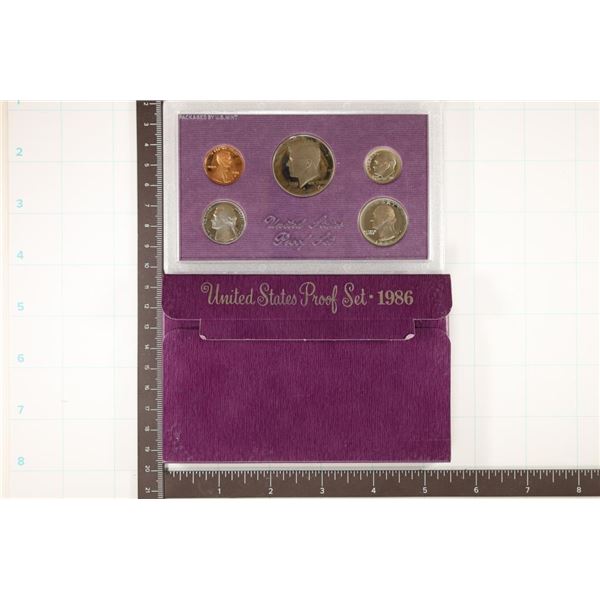 1986 US PROOF SET (WITH BOX)