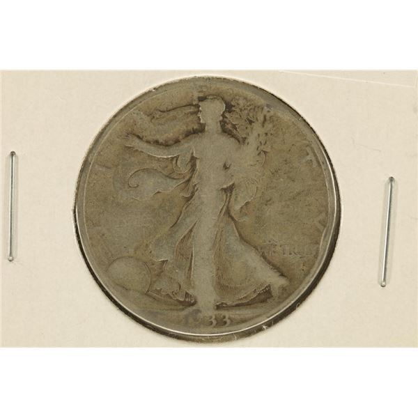 1933-S SILVER WALKING LIBERTY HALF DOLLAR